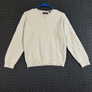 Joseph & Lyman‎ Made in Italy 100% Merino Wool Sweater Men's XL Beige V Neck
